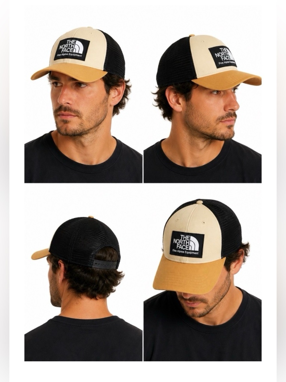The North Face Beige Colorblock Trucker Hat